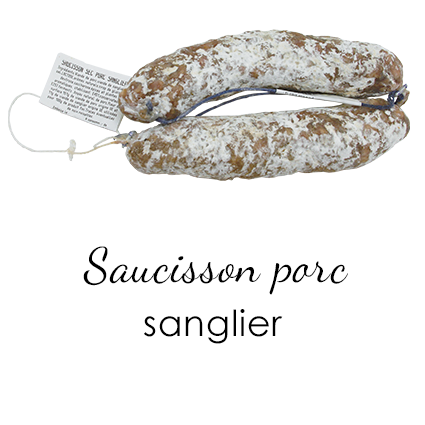 Saucisson sec au sanglier Fransal_Maison Giffaud