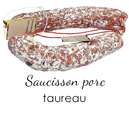 Saucisson sec au taureau Fransal_Maison Giffaud