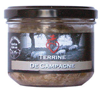 Terrine de campagne issue de porc fermier de Vendée élevé en plein air Maison Giffaud